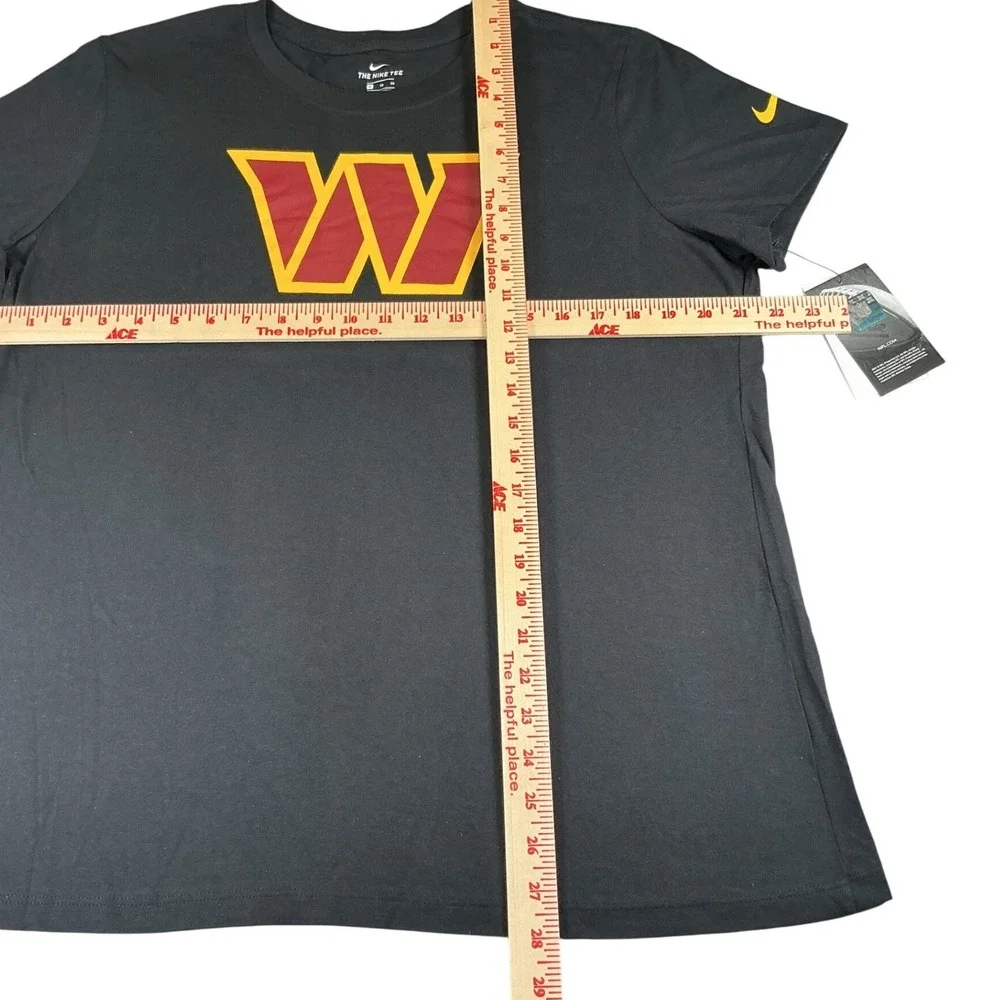 Nike Washington Commanders Women's XL Black NFL‎ Team Short Sleeve Logo Tee NWT